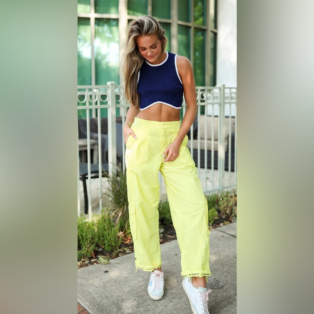 NWT Free People Mesmerize Me Pant - Color: AfterGlow Lt Green Size S